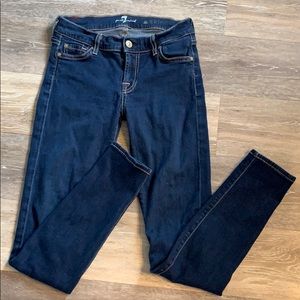 7 for all mankind the skinny jeans!  Size 25